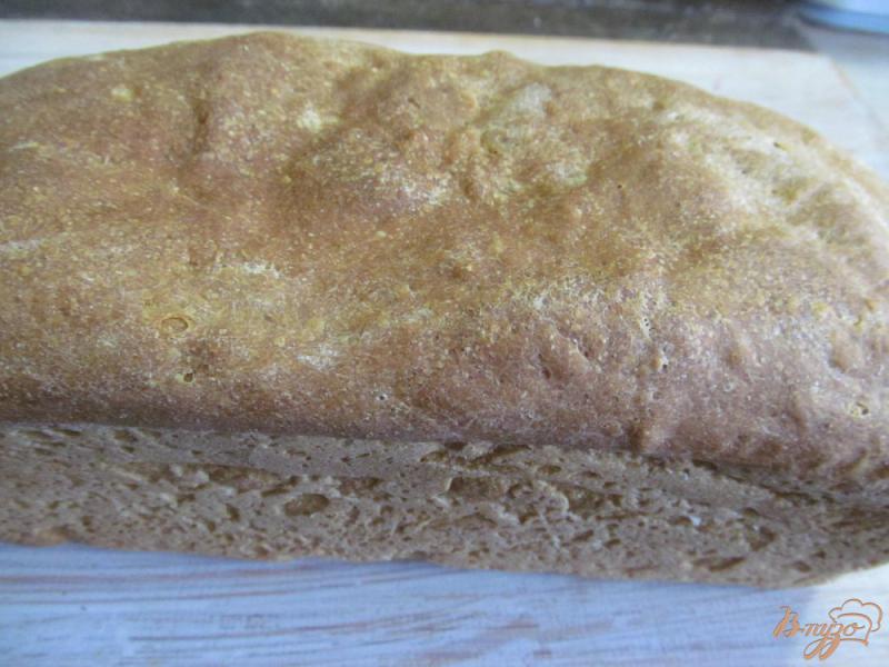Фото приготовление рецепта: Хлеб на сыворотке с тремя видами муки шаг №6