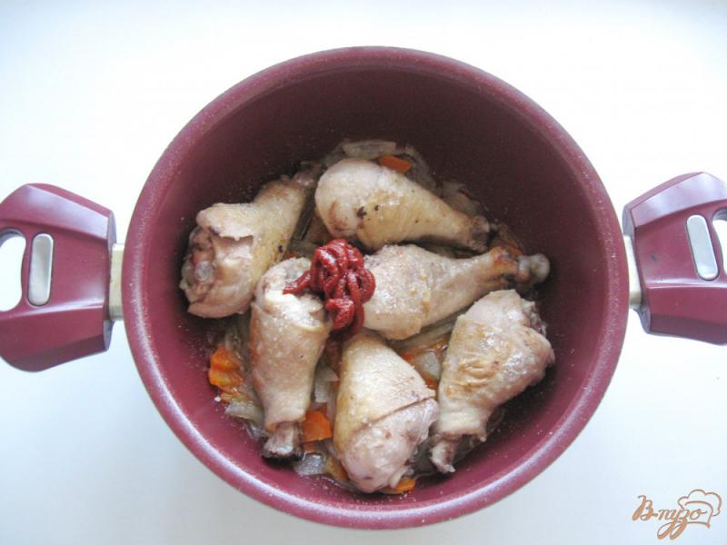 Фото приготовление рецепта: Жаркое из курицы с картофелем шаг №4