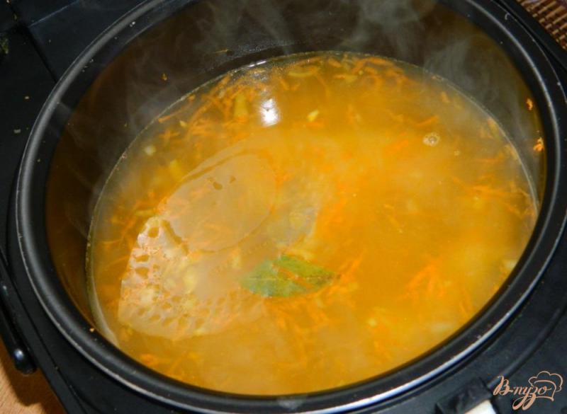 Фото приготовление рецепта: Картофельный суп со свининой в мультиварке шаг №4
