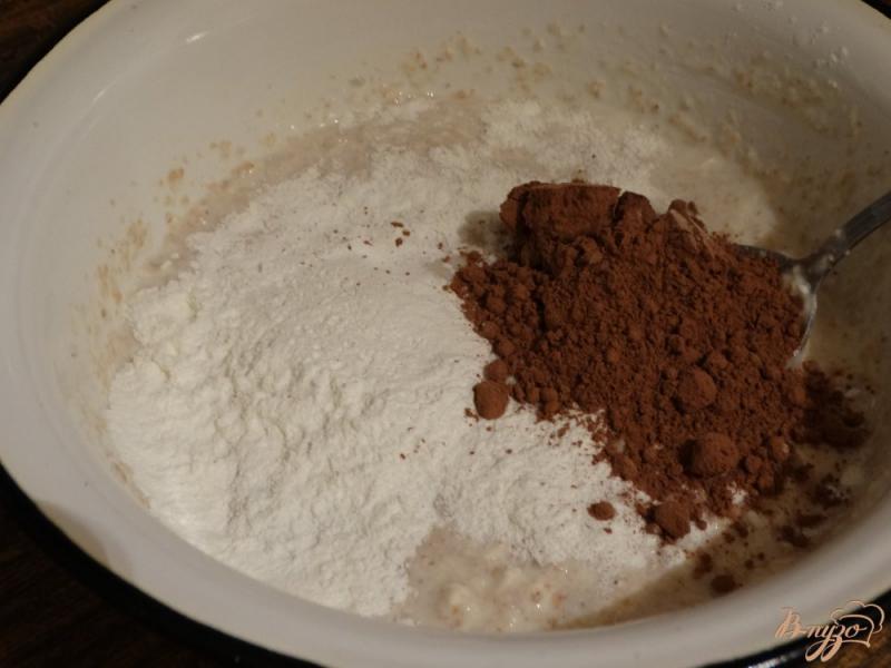Фото приготовление рецепта: Шоколадные Барни из тофу шаг №5