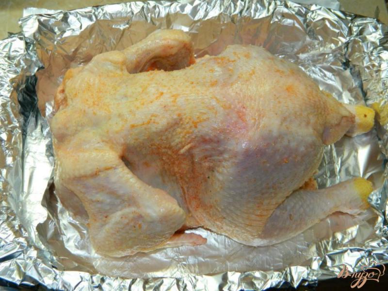 Фото приготовление рецепта: Курица с лимоном и чесноком шаг №3