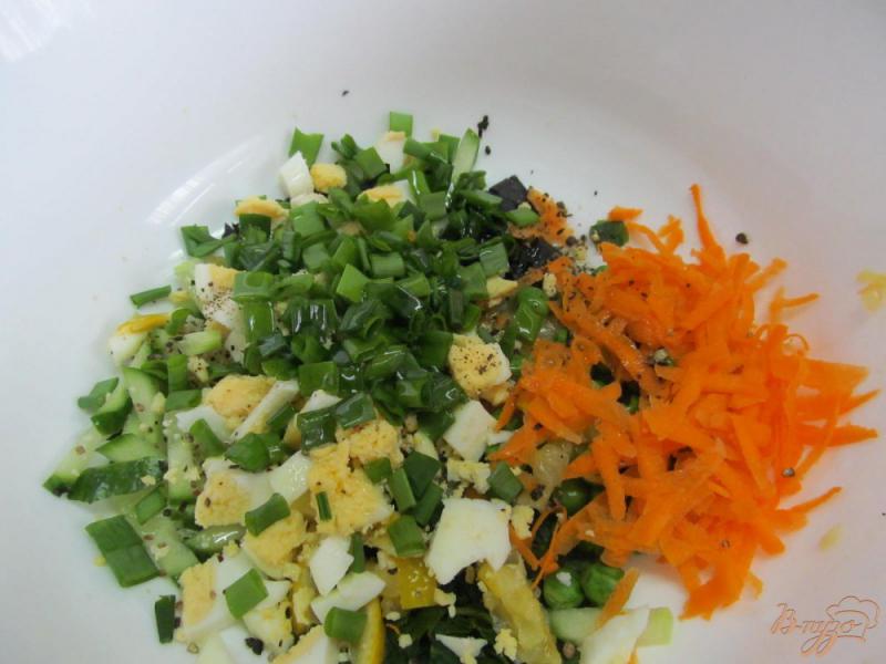 Фото приготовление рецепта: Салат с кус-кусом и овощами шаг №4