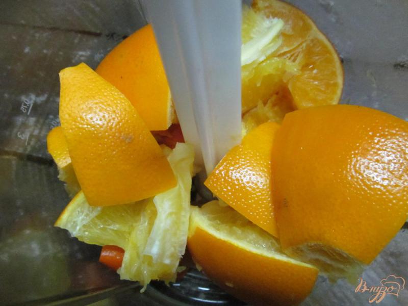 Фото приготовление рецепта: Медовая намазка с апельсином и мандарином шаг №3