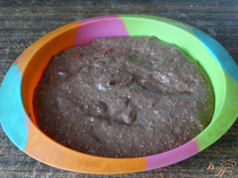 Фото приготовление рецепта: Диетический шоколадный тортик с годжи шаг №5