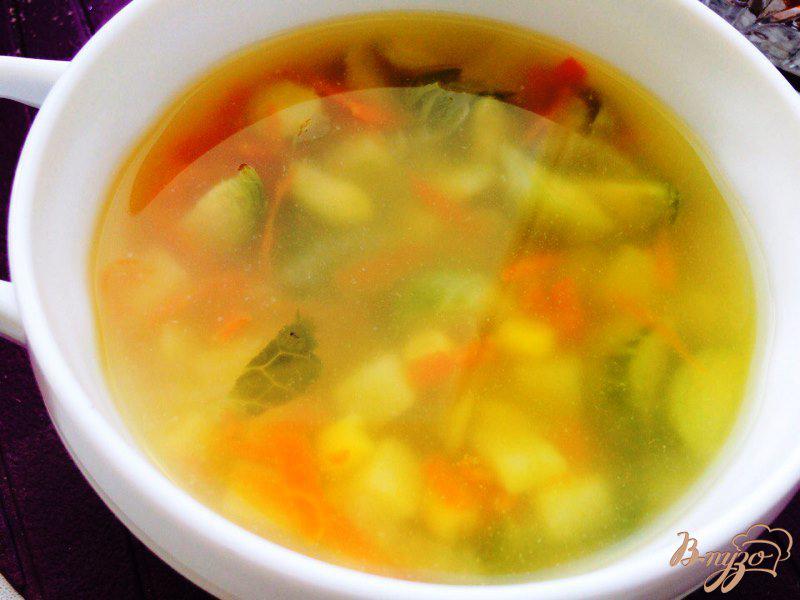 Фото приготовление рецепта: Овощной суп с индейкой для деток шаг №5