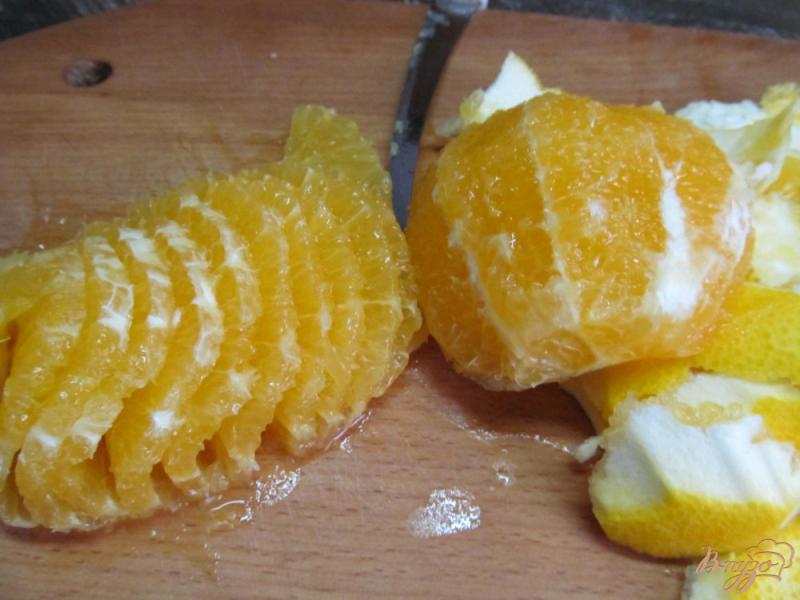 Фото приготовление рецепта: Апельсиновый десерт с карамельной цедрой шаг №6