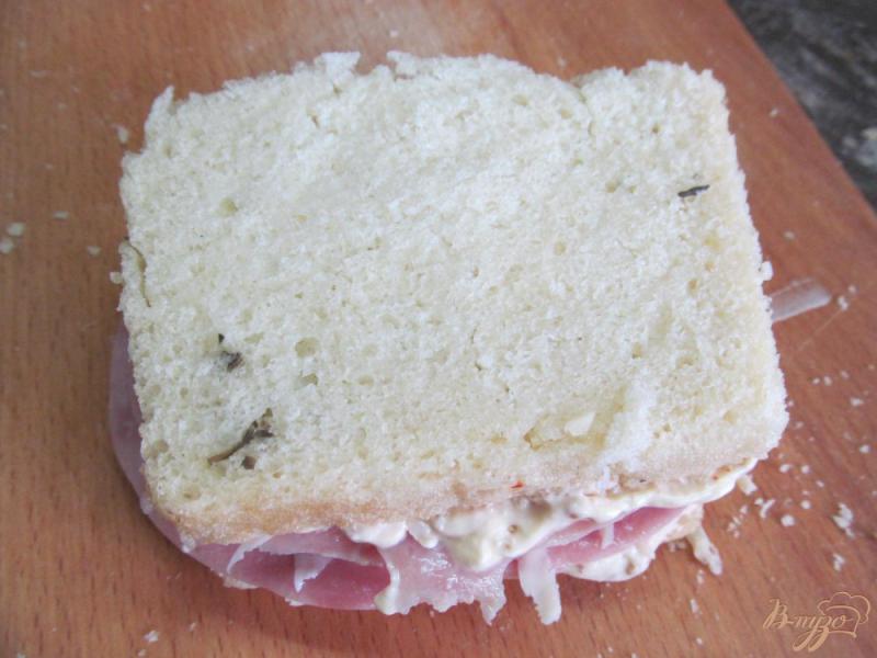 Фото приготовление рецепта: Сэндвич крок месье шаг №9