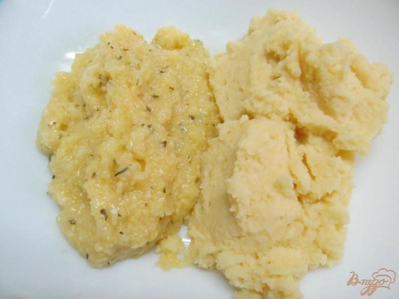 Фото приготовление рецепта: Картофельные оладьи с кукурузной крупой шаг №3