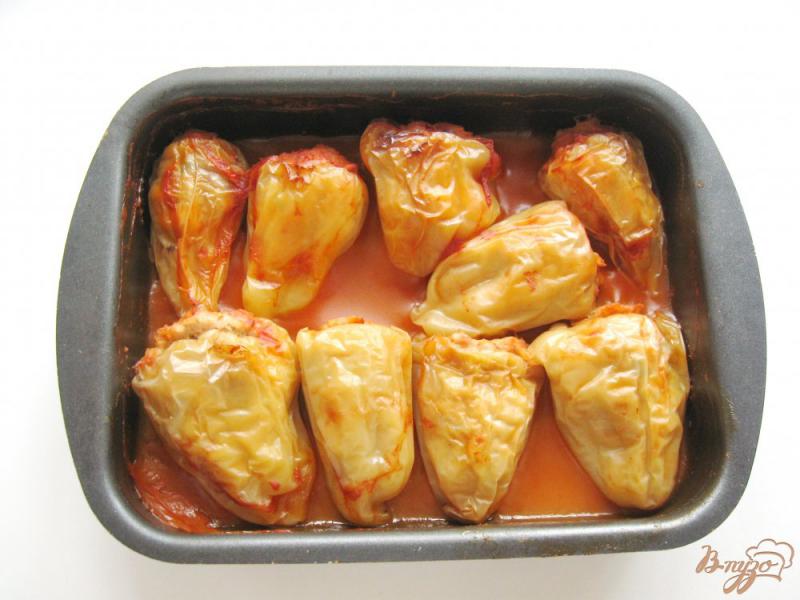 Фото приготовление рецепта: Фаршированный перец запеченный в духовке шаг №5