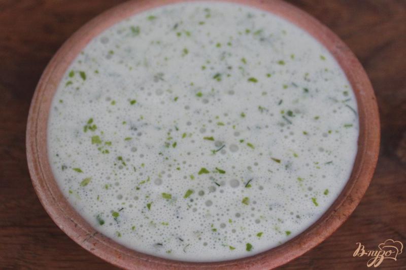 Фото приготовление рецепта: Салат фуршет с сырным соусом шаг №3