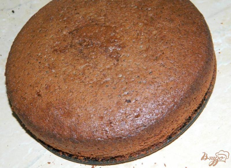 Фото приготовление рецепта: Шоколадно-сливочный торт шаг №4