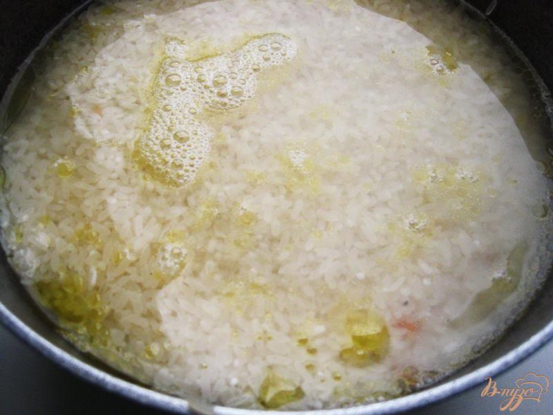 Фото приготовление рецепта: Рис с грибами шаг №10