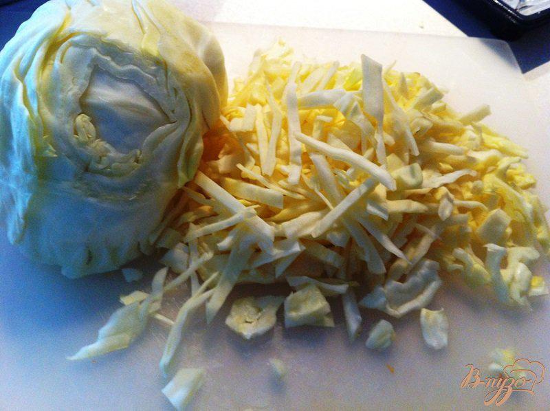 Фото приготовление рецепта: Овощное рагу со свининой и шампиньонами шаг №5