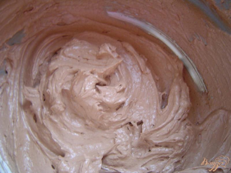 Фото приготовление рецепта: Шоколадно-сливочный крем шаг №5