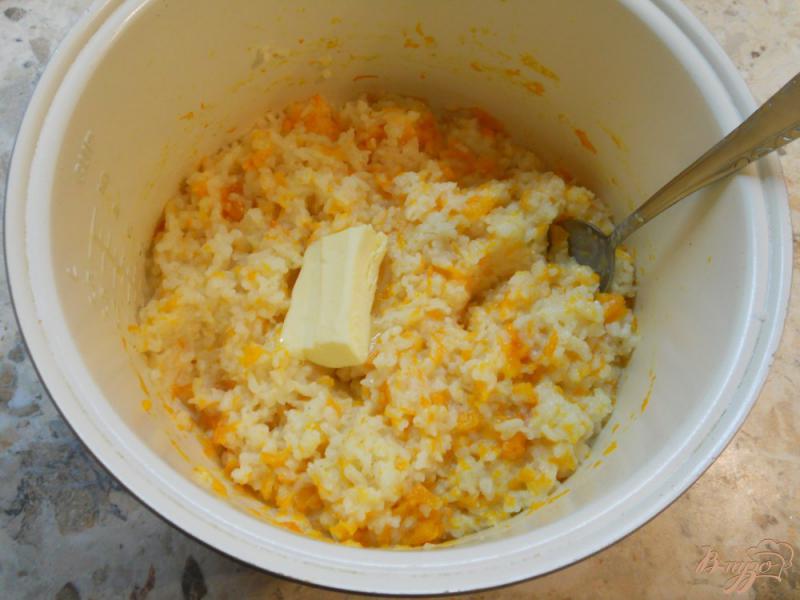 Фото приготовление рецепта: Рисовая каша с тыквой в мультиварке шаг №4