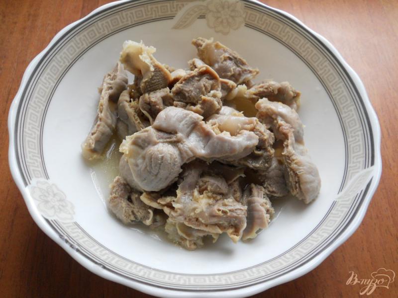 Фото приготовление рецепта: Желудки куриные по-корейски шаг №3