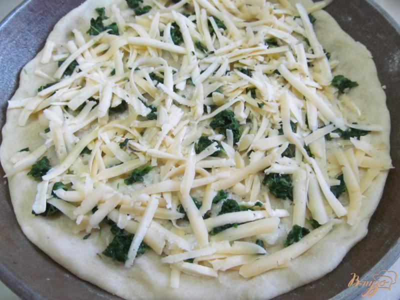 Фото приготовление рецепта: Пицца с яйцами на завтрак шаг №5