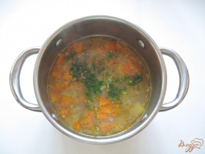 Фото приготовление рецепта: Гречневый суп на курином бульоне шаг №6