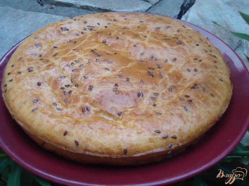 Фото приготовление рецепта: Пирог с капустой и зеленью шаг №8