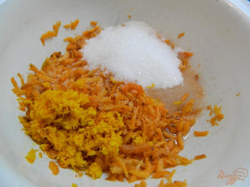 Фото приготовление рецепта: Морковный торт с апельсиновым кремом шаг №2