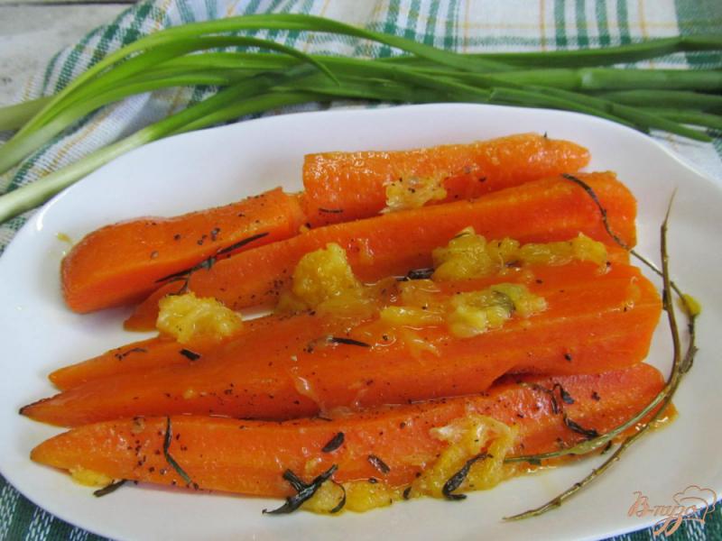 Фото приготовление рецепта: Морковь под апельсином шаг №5