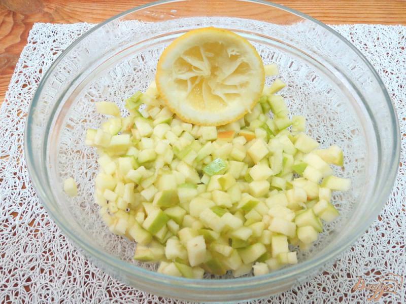 Фото приготовление рецепта: Луковый салат с яблоками шаг №5