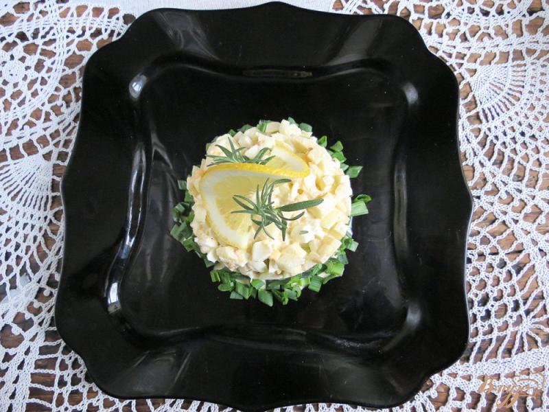 Фото приготовление рецепта: Луковый салат с яблоками шаг №12