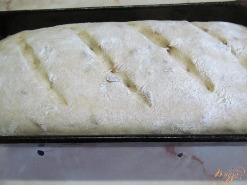 Фото приготовление рецепта: Хлеб с семечками и фенхелем шаг №7