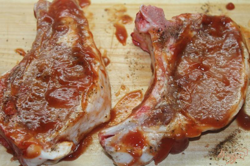Фото приготовление рецепта: Свинина на кости в остром маринаде шаг №3