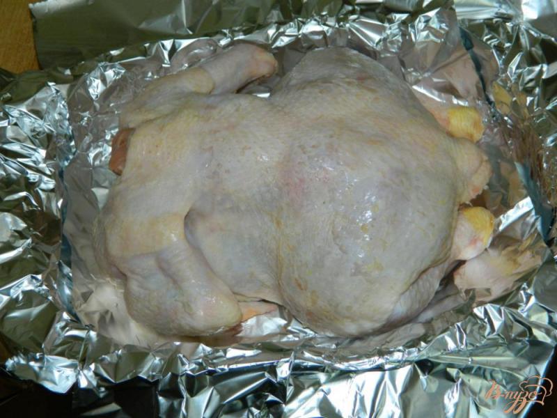 Фото приготовление рецепта: Курица с чесноком запеченная в духовке шаг №1