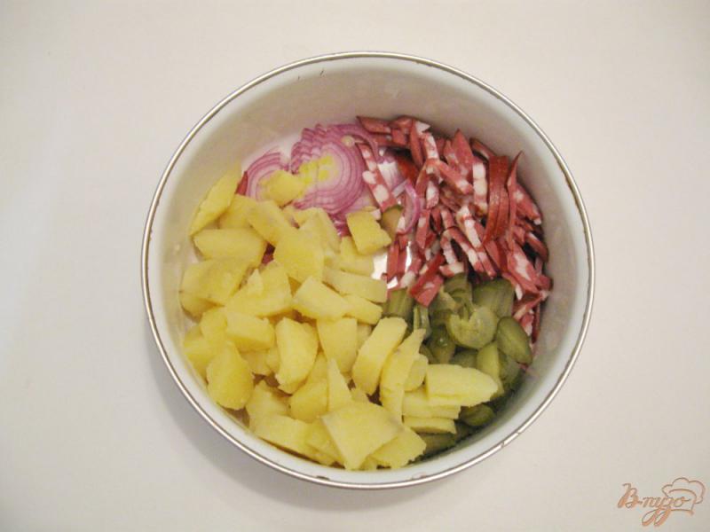 Фото приготовление рецепта: Немецкий картофельный салат шаг №4