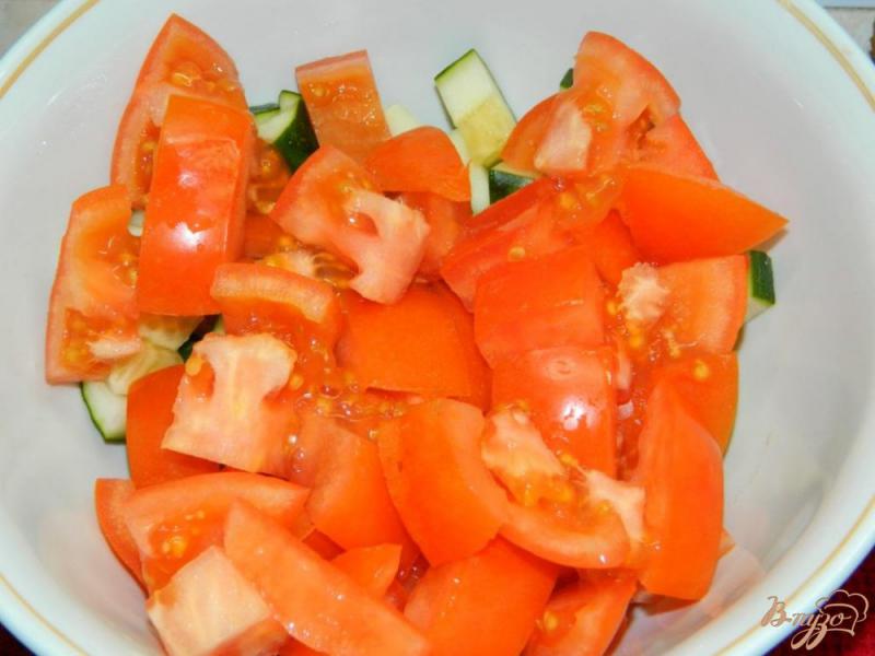 Фото приготовление рецепта: Овощной салат шаг №2