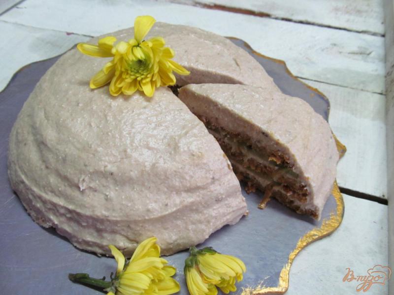 Фото приготовление рецепта: Фруктовый торт без сахара - диетический шаг №15