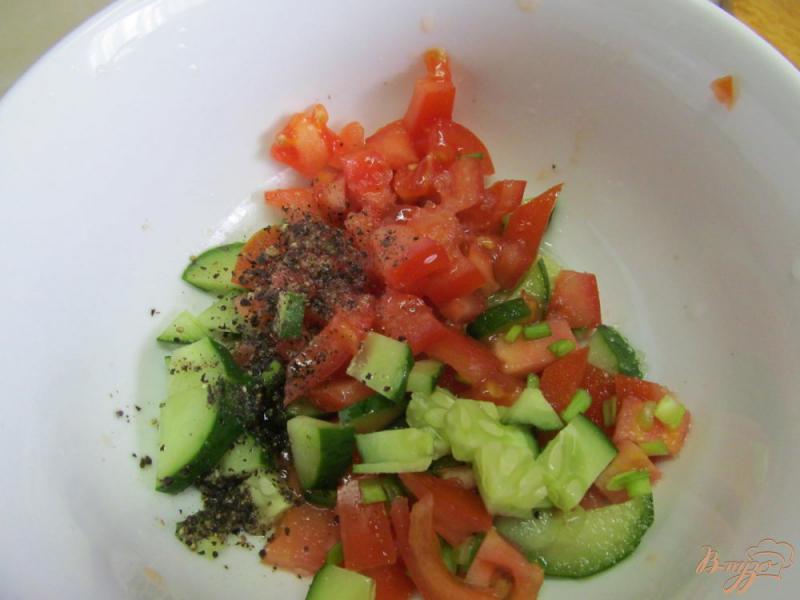 Фото приготовление рецепта: Закуска - салат из овощей шаг №3