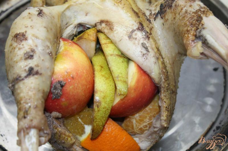 Фото приготовление рецепта: Запеченная курица с фруктами шаг №1