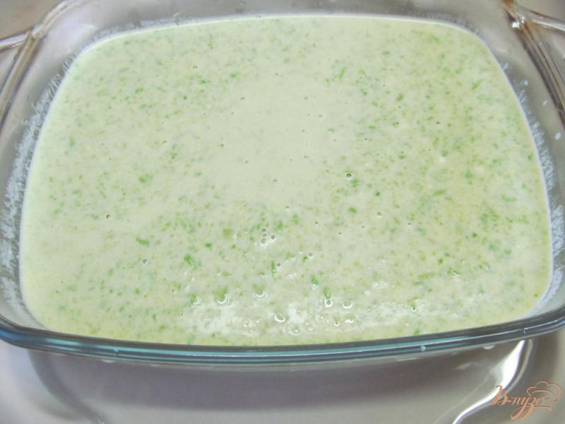 Фото приготовление рецепта: Флан из зеленого горошка шаг №7