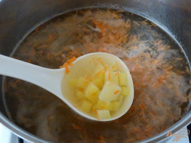 Фото приготовление рецепта: Суп с индейкой и овсянкой шаг №3