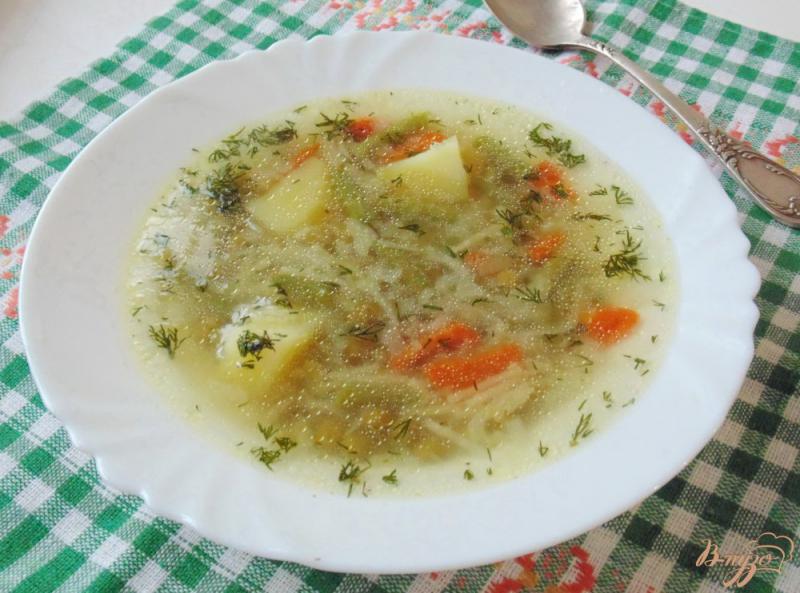 Фото приготовление рецепта: Овощной суп с вермишелью шаг №9