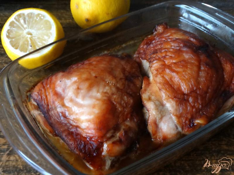 Фото приготовление рецепта: Куриные бедра запеченные в соусе терияки шаг №4