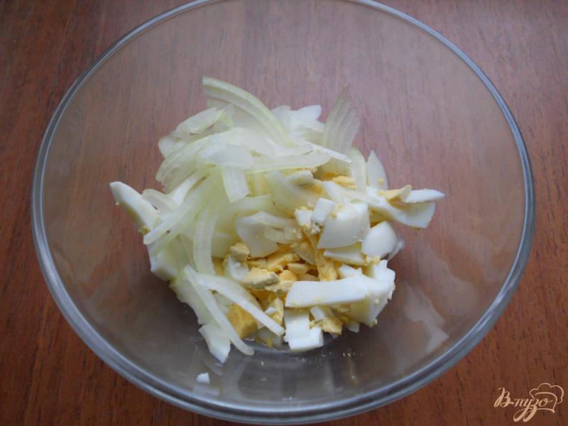 Фото приготовление рецепта: Закуска из яиц и яблок шаг №1