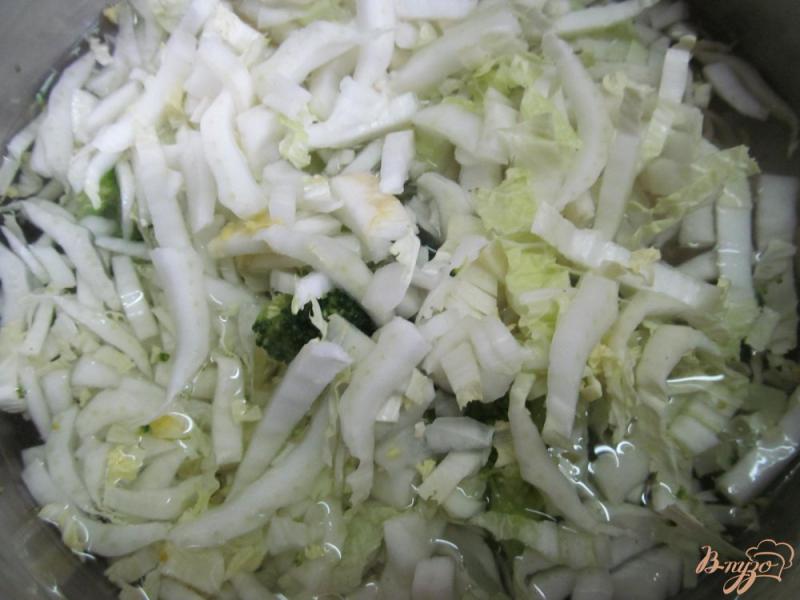 Фото приготовление рецепта: Быстрый салат из овощей с пастой шаг №6