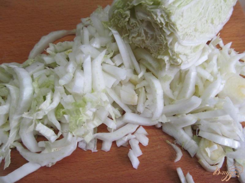 Фото приготовление рецепта: Быстрый салат из овощей с пастой шаг №3