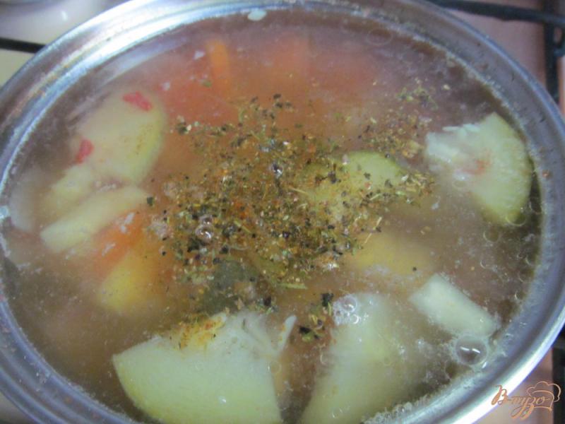 Фото приготовление рецепта: Постный овощной суп шаг №5