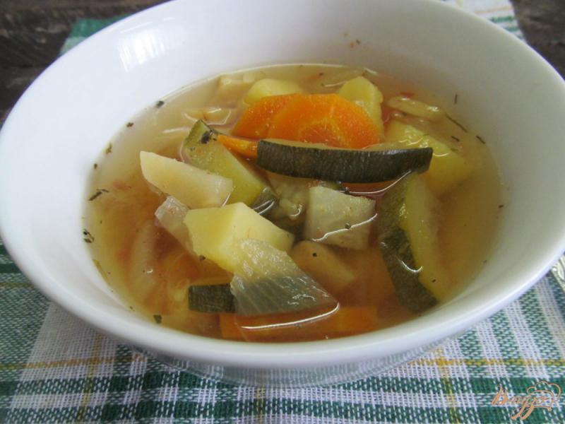 Фото приготовление рецепта: Постный овощной суп шаг №6