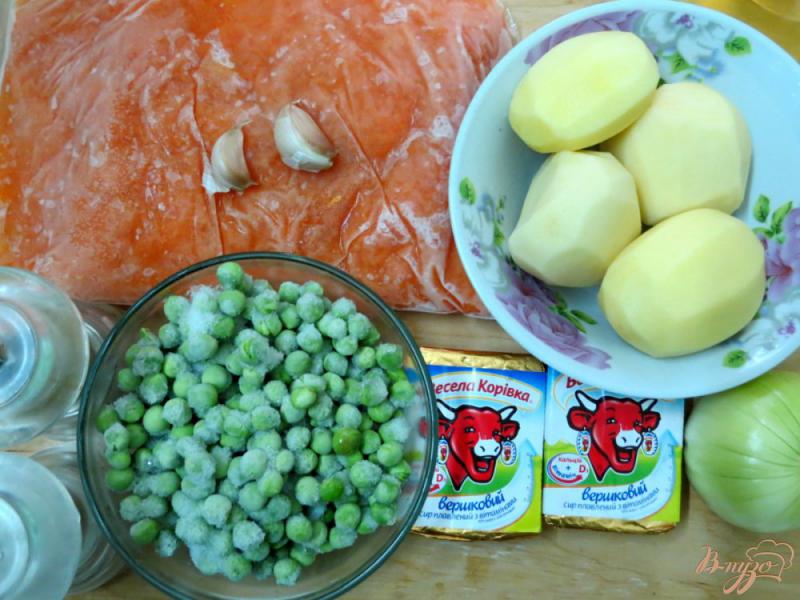 Фото приготовление рецепта: Суп овощной с тыквой и горошком шаг №1