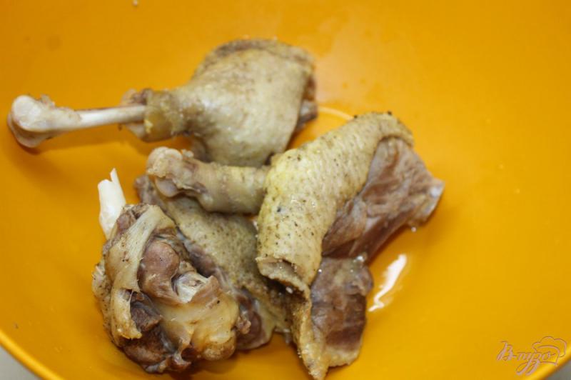 Фото приготовление рецепта: Запеченные утиные ножки в медово - горчичном маринаде шаг №1