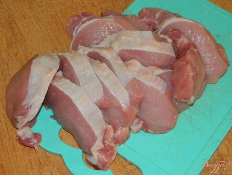 Фото приготовление рецепта: Свинина в луково-горчичном маринаде шаг №1