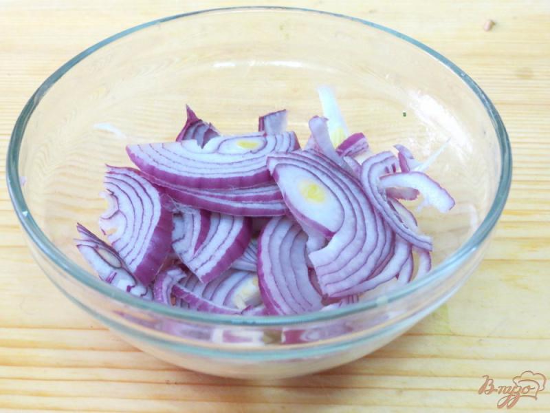 Фото приготовление рецепта: Салат постный из грибов и овощей шаг №5