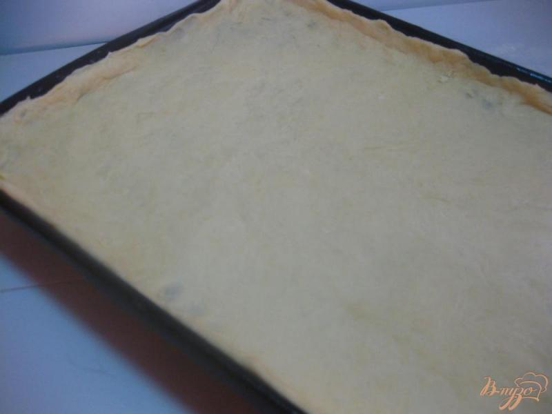 Фото приготовление рецепта: Пирог с абрикосовым вареньем на дрожжевом тесте шаг №8