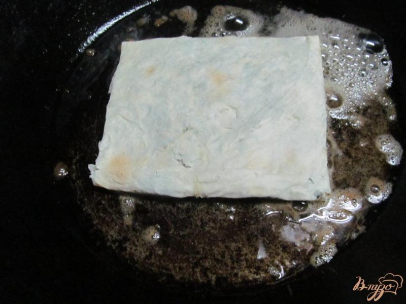 Фото приготовление рецепта: Сыр в лаваше шаг №5